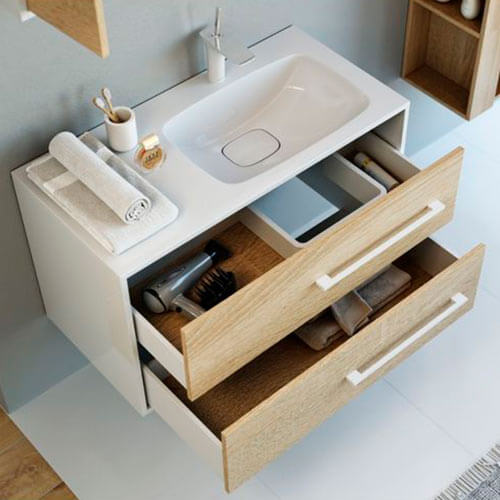 Тумба с раковиной 90 подвесная Miami Aqwella Mai.01.09/R