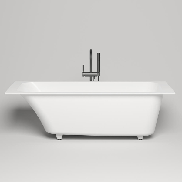 Ванна из искусственного камня Salini Orlando Kit S-Sensе 170х70 белая матовая, с ножками и донным клапаном