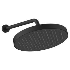 Верхний душ с кронштейном AVS Basic черный матовый