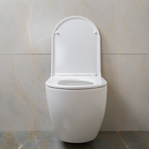 Унитаз подвесной AVS Метрополь безободковый, белый