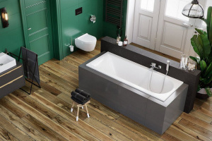 Акриловая ванна Excellent Aurum 170x70 белая, с каркасом Акриловая ванна Excellent Aurum 170x70 белая, с каркасом