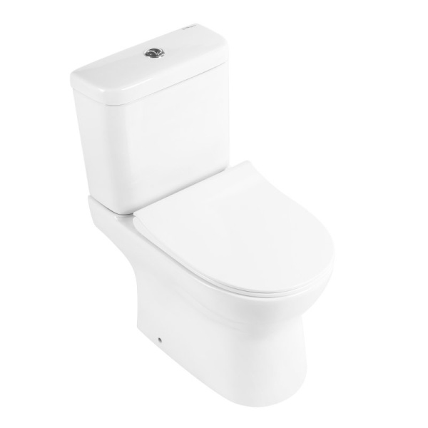 Унитаз-компакт BelBagno Steam BB130CPR безободковый, с сиденьем BB130SC микролифт