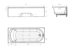 Акриловая ванна Marka One Poseidon Lily 170x70 белая, без каркаса Акриловая ванна Marka One Poseidon Lily 170x70 белая, без каркаса