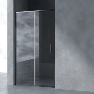 Душевая дверь в нишу AVS Вектор 110 см профиль оружейная сталь, стекло прозрачное