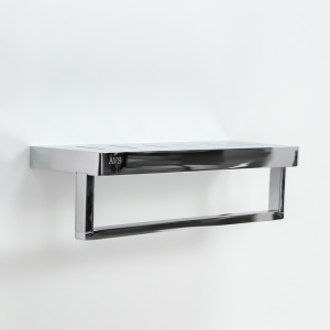 Полка с полотенцедержателем AVS S8300304 30 см, хром Полка с полотенцедержателем AVS S8300304 30 см, хром