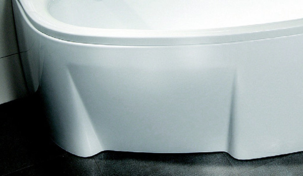 Акриловая ванна Ravak Asymmetric 160x105 R белая, с ножками и экраном