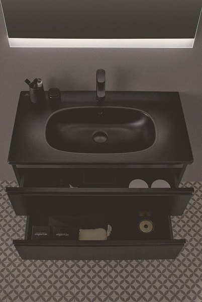 Раковина Ideal Standard Tesi 82,5x45 черная матовая