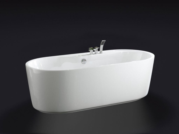 Акриловая ванна BelBagno BB14-K 180х85 белая с ножками