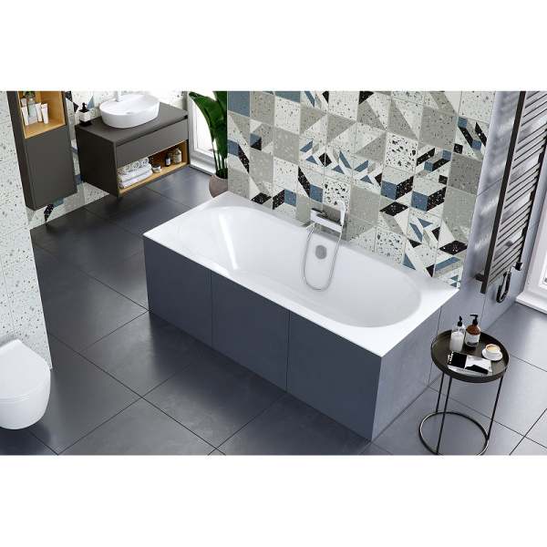 Акриловая ванна Excellent Oceana Slim 170x75 белая без каркаса