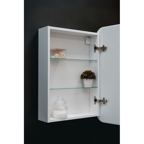 Зеркало-шкаф AVS Эри 60x80 см, часы и антипар