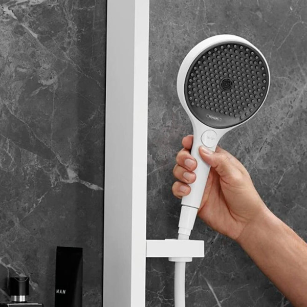 Душевая стойка с термостатом Rainfinity Showerpipe Shower Select S Hansgrohe 26842700+15743700+01800180