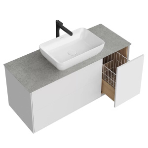 Тумба 1200 3ящ подвес Белый PLAZA Modern KERAMA MARAZZI