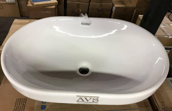 Раковина 60х40х17 Art Basin AVS 801-0233-60GW