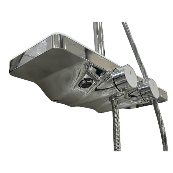 Душевая стойка Maxonor Pleasure PL2486 хром/белый