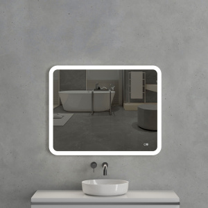 Зеркало с подсветкой AVS Байкал 100x80 см, антипар