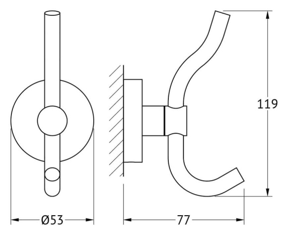 Крючок-вешалка Harmonie Artwelle HAR 004