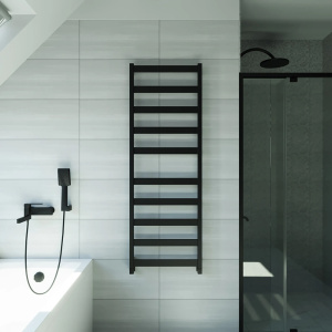Полотенцесушитель водяной Grota Brezza 53x150 черный матовый Полотенцесушитель водяной Grota Brezza 53x150 черный матовый