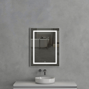 Зеркало с подсветкой AVS Торренс 60x80 см, серебро
