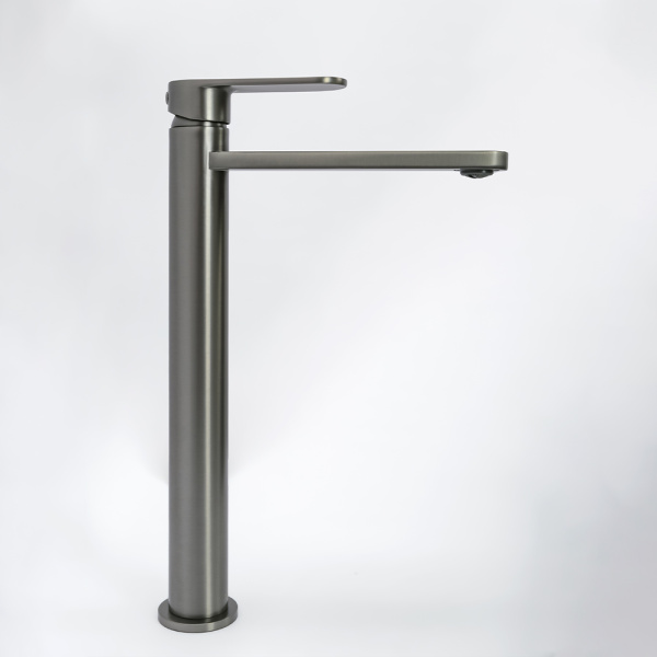 Смеситель для раковины AVS Beauty высокий, оружейная сталь