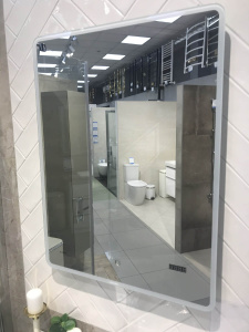 Зеркало 600х800 Led антизапотевание часы Esbano ES-2073HDS