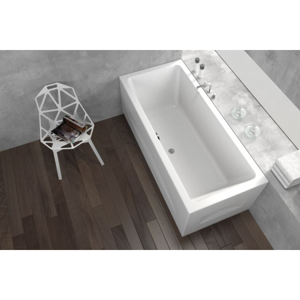 Акриловая ванна Kolpa-San Elektra 180х80 белая, с каркасом, экранами и сливом-переливом