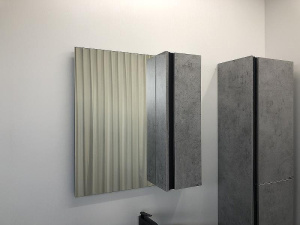 00004149063 Зеркало-шкаф Бетон светлый Эдинбург COMFORTY