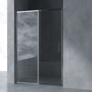 Душевая дверь в нишу AVS Вектор 130 см профиль хром, стекло прозрачное
