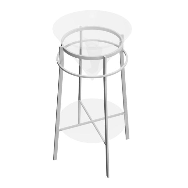 Консоль с раковиной Kerama Marazzi Cono 44 полка бежевая, раковина белая