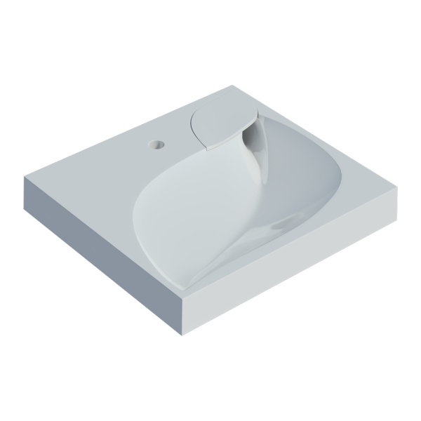 Раковина Madera List 4627173210546 60x54,5 белая с кронштейнами