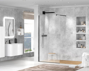 Душевая перегородка Cezares Liberta LIBERTA-L-1-120-C-NERO 120 профиль черный, прозрачное стекло Душевая перегородка Cezares Liberta LIBERTA-L-1-120-C-NERO 120 профиль черный, прозрачное стекло