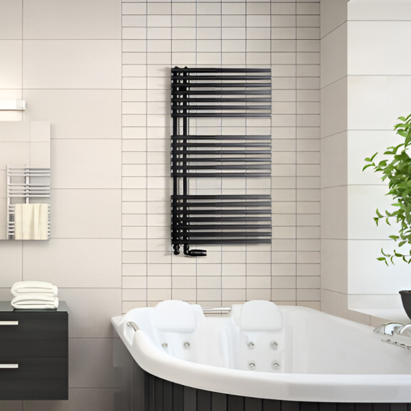 Полотенцесушитель электрический Luxrad Typ e 50х88 черный матовый  Полотенцесушитель электрический Luxrad Typ e 50х88 черный матовый
