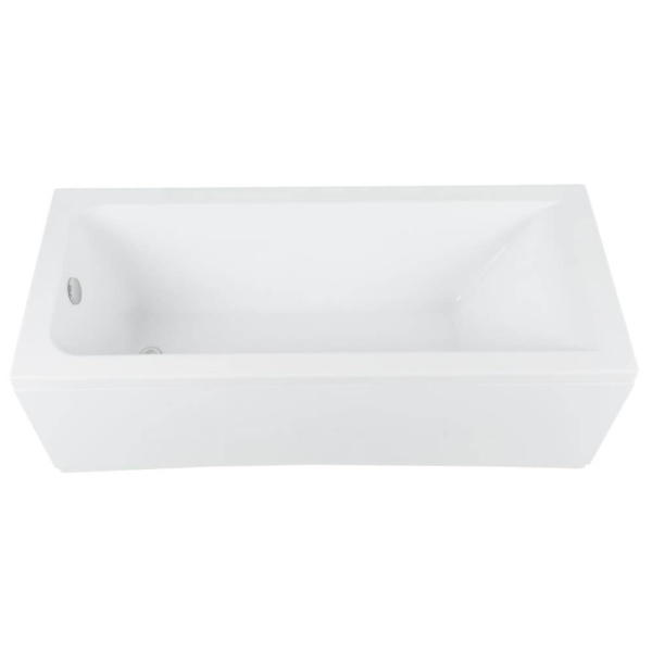 Акриловая ванна Aquanet Bright 165x70 белая c каркасом и экраном