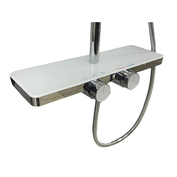 Душевая стойка Maxonor Pleasure PL2486 хром/белый