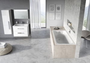 Акриловая ванна Ravak Slim City 160x70 белая, без ножек Акриловая ванна Ravak Slim City 160x70 белая, без ножек