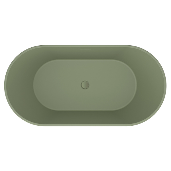Акриловая ванна AVS Олимпия 170x75 оливковый темный матовый c донным клапаном