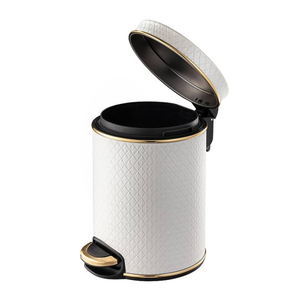 Ведро для мусора золотое 5 л GERALIS V-NCWG-B