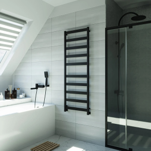 Полотенцесушитель водяной Grota Brezza 53x150 черный матовый Полотенцесушитель водяной Grota Brezza 53x150 черный матовый