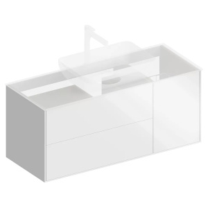 Тумба 1200 3ящ подвес Белый PLAZA Modern KERAMA MARAZZI