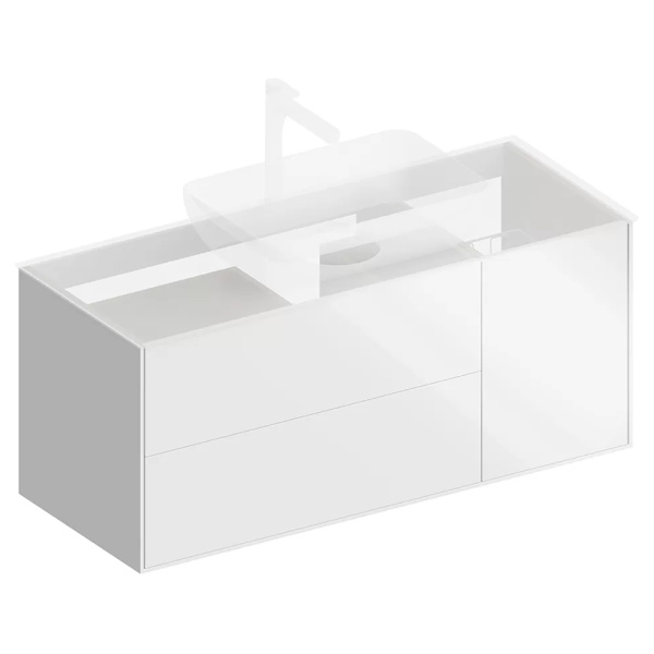 Тумба 1200 3ящ подвес Белый PLAZA Modern KERAMA MARAZZI