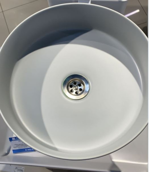 Раковина AVS Art Basin AVS-83134-MFG 35,5х35,5 голубой