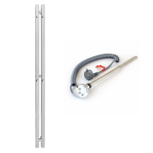 Полотенцесушитель электрический Grota Corsa 8x180 + SGTR1N-300W хром