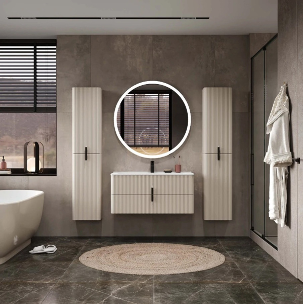 Пенал 355*825*225 левый Беж мат Арно BRIZ