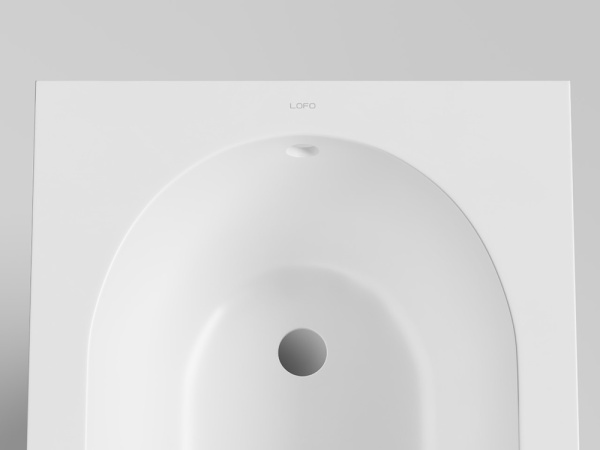 Ванна из искусственного камня Umy Home Lofo U-Solid 170x75 белая матовая