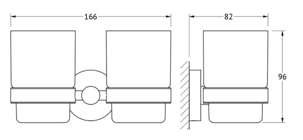 Стакан двойной Harmonie Artwelle HAR 013