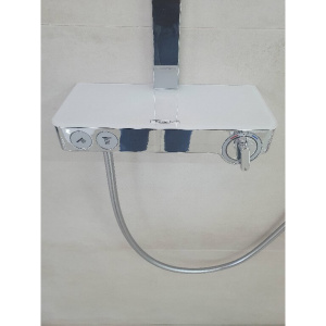 Душевая стойка Hansgrohe Raindance E 27288400 белый/хром