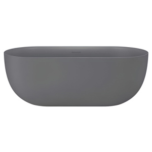 Акриловая ванна AVS Сильва 170x80 серая матовая, с донным клапаном