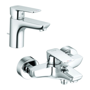 Комплект смесителей Kludi Pure&Style 403820575+406810575 хром