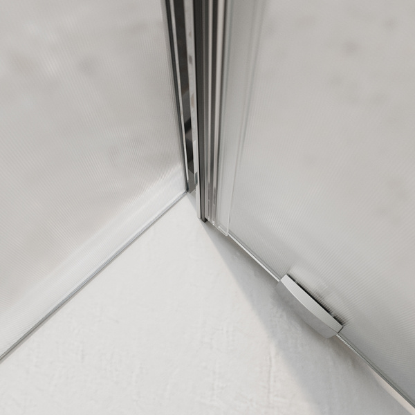 Душевой уголок BelBagno Luce LUCE-AH-1-120/90-P-Cr профиль хром, стекло рифленое