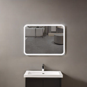 Зеркало с подсветкой AVS Байкал 100x80 см, антипар