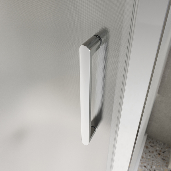 Душевой уголок BelBagno Luce LUCE-AH-1-120/90-P-Cr профиль хром, стекло рифленое